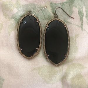 Kendra Scott Large Black earrings